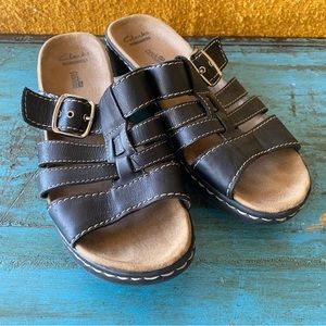 Clarks Collection Black Sandal